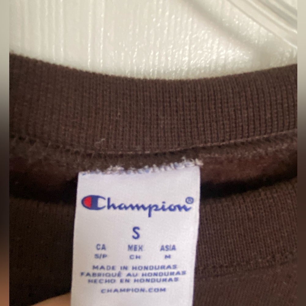 Champion Dark Brown Crewneck Sweater - Picture 2 of 3